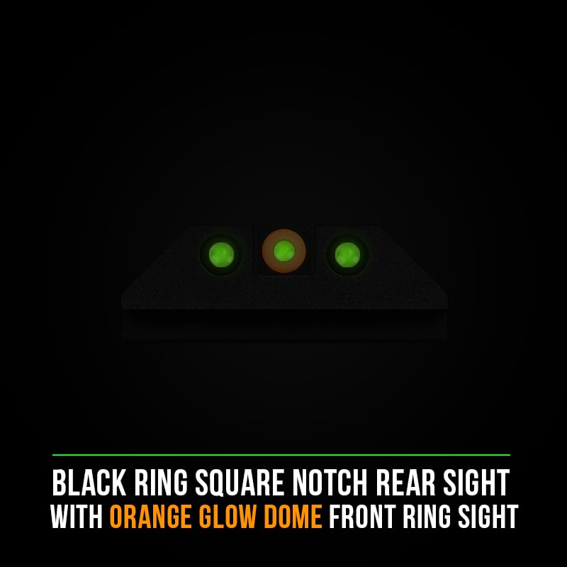 Details about   Night Fision Accur8 Night Sights For GLOCK Orange Front Perfect Dot-Black Rear 