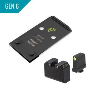 Precision Optic Plate + ORS Sights COMBO PACK: Glock Gen 6 to DPP Footprint
