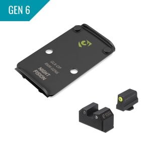 Precision Optic Plate + ORS Sights COMBO PACK: Glock Gen 6 to RMR Footprint